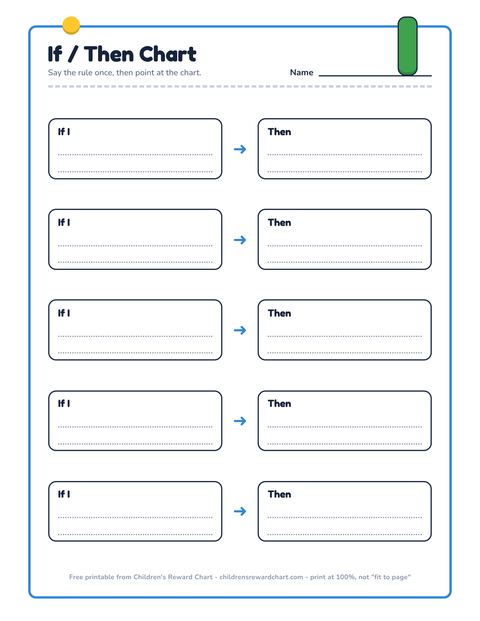 If / Then Chart printable preview