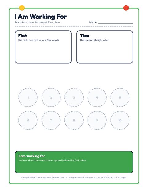 I Am Working For printable preview